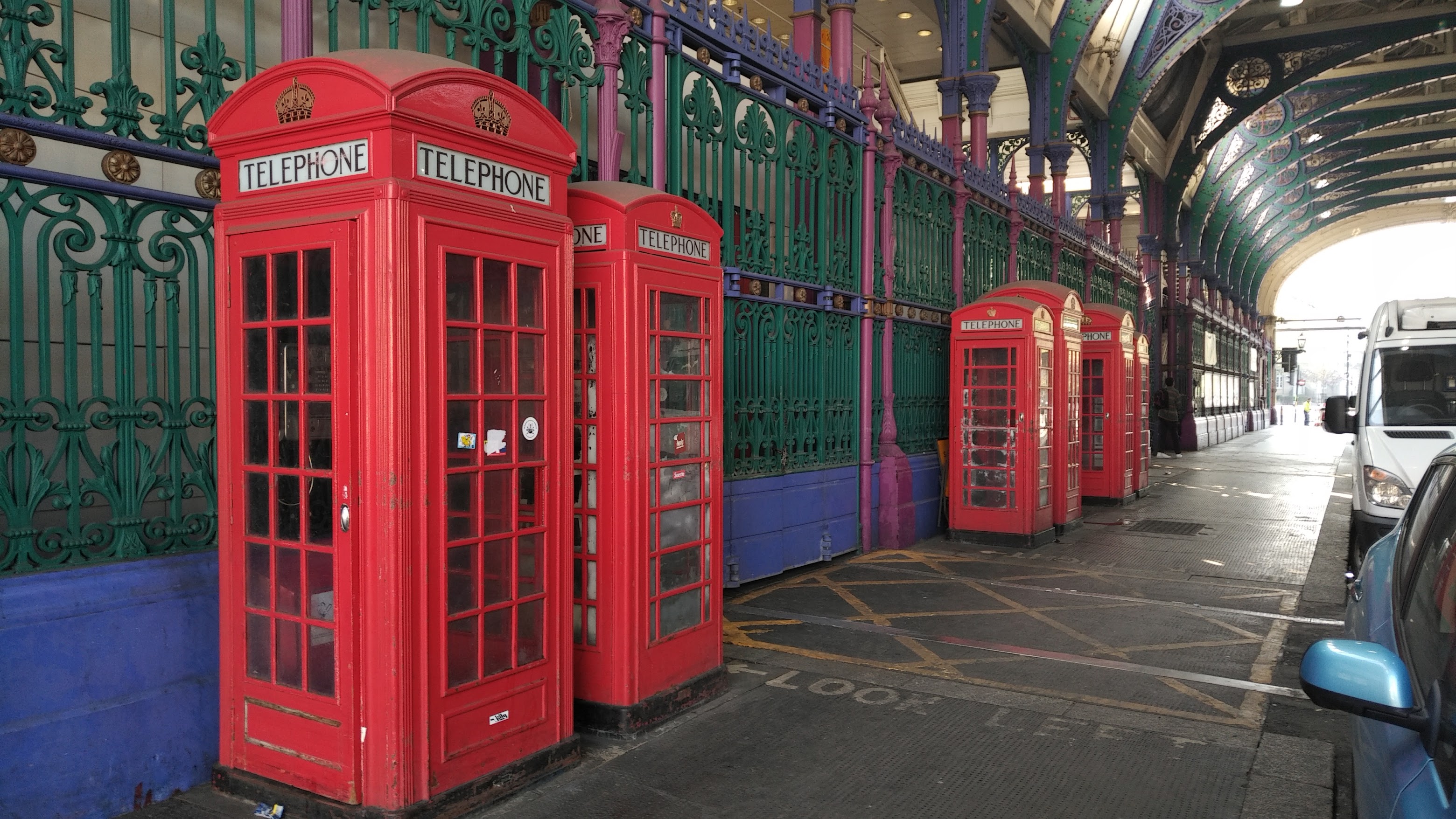 Telephone booths in London